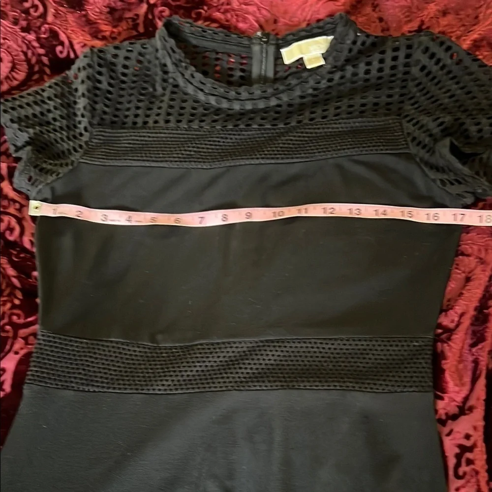 MICHAEL Michael Kors  Black Eyelet Trim Dress M